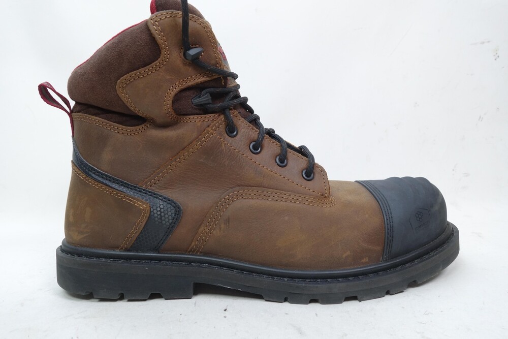Avenger Boots Mens Size 14W Brown Leather Work Safety Toe Combat A7542